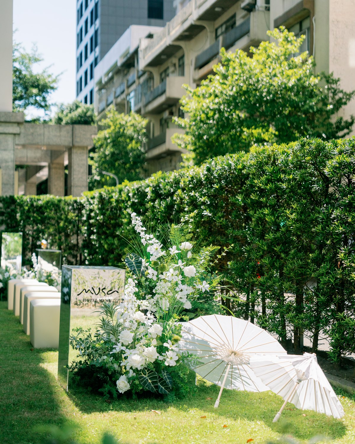 慕舍酒店庭園婚禮與餐桌花藝